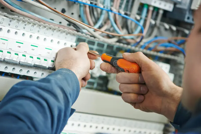Electrician working